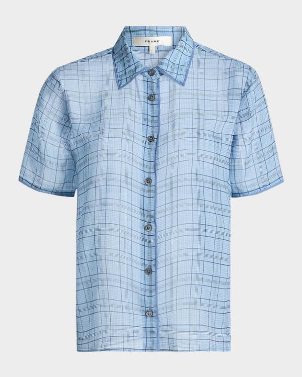Toteme Summer Striped Cotton Button-Down Shirt | Neiman Marcus