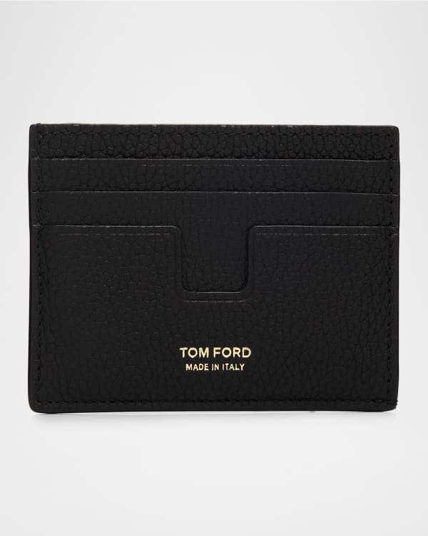 TOM FORD Men's Exotic Line Croc-Embossed Leather Card Case