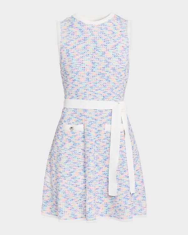 Ramy Brook Sarah Cotton Lurex Tweed Sleeveless Mini Dress | Neiman