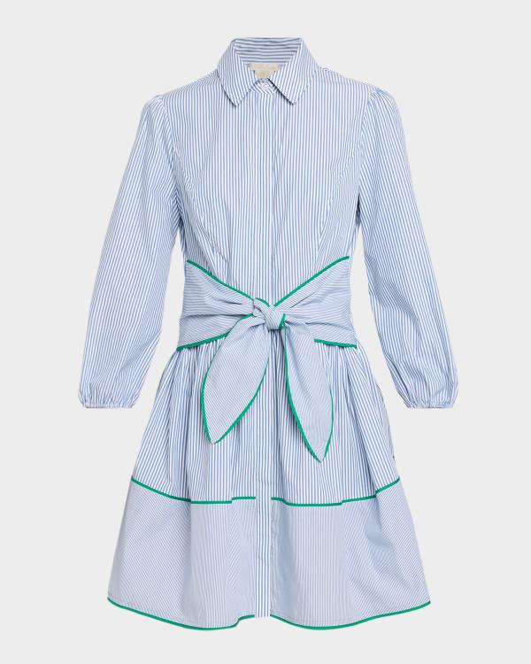 Apiece Apart Marza Striped Organic Cotton Mini Dress | Neiman Marcus