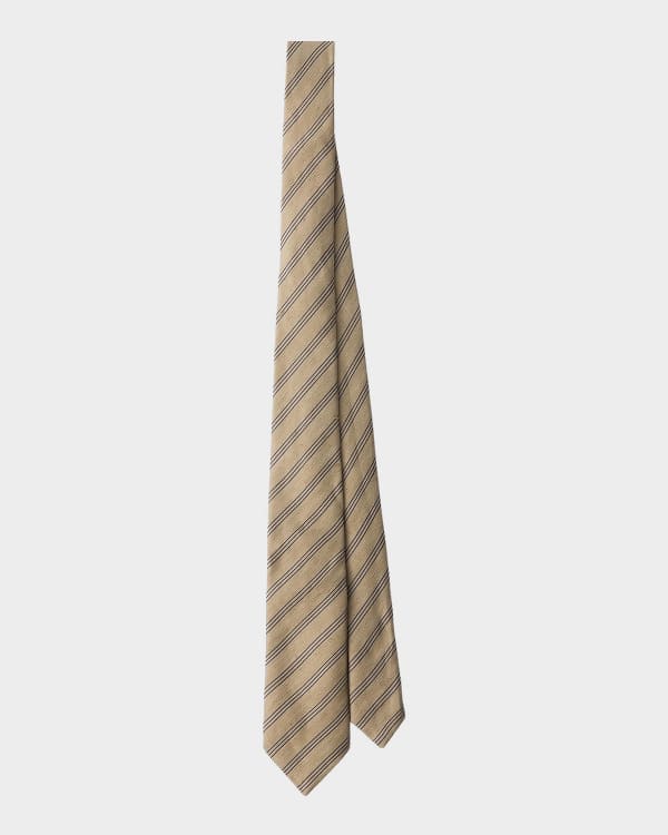 Prada Men's Textured Silk Geometric Tie | Neiman Marcus