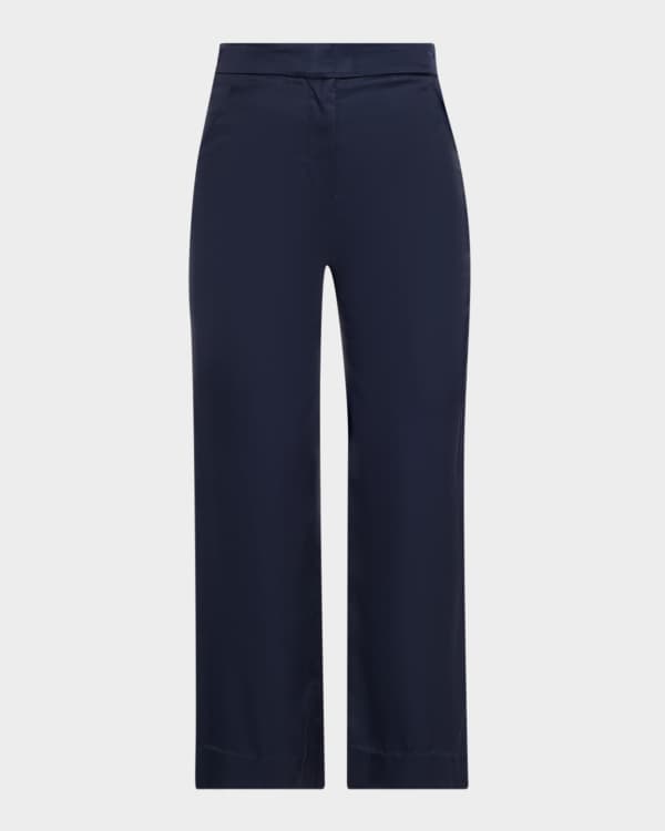 Veronica Beard Judy Flared Pintuck Suit Pants | Neiman Marcus