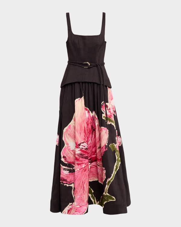 xirena midi dress XiRENA Jaynie Dress Sienna Petals in Multi,Size Large (also S,M,XL)