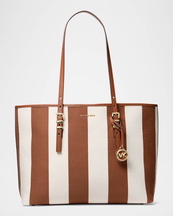 MICHAEL Michael Kors Heidi Large Monogram Striped Tote Bag