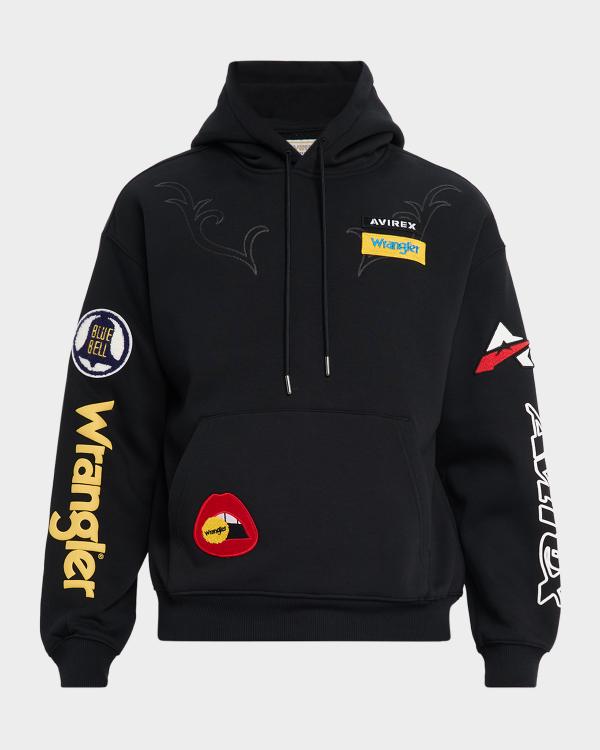 AVIREX Men's Goth Fleece Full-Zip Hoodie | Neiman Marcus