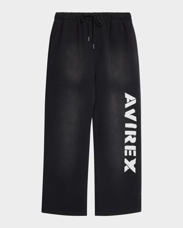 AVIREX Men's Leather Track Pants | Neiman Marcus
