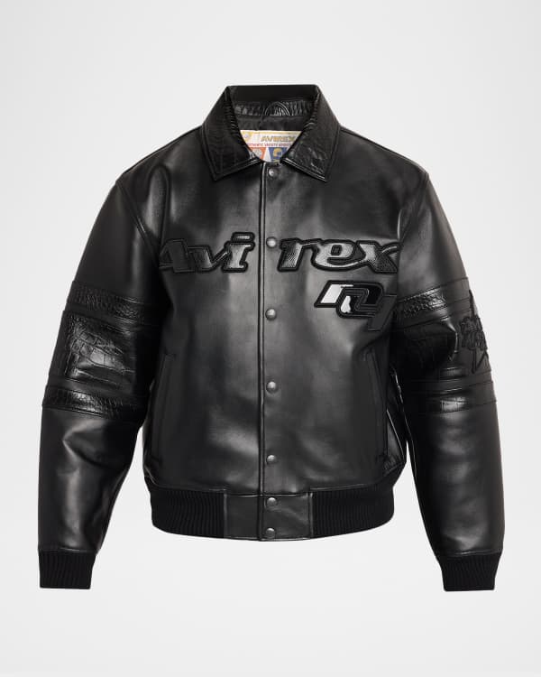 AVIREX Men's Icon Shearling Aviator Jacket | Neiman Marcus