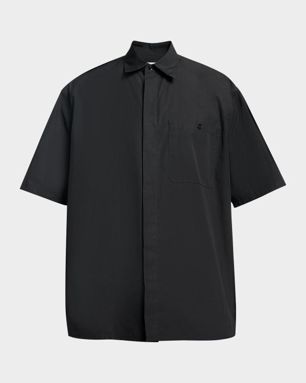 Ami Paris Men's Embroidered Ami Paris Boxy-Fit Viscose Short