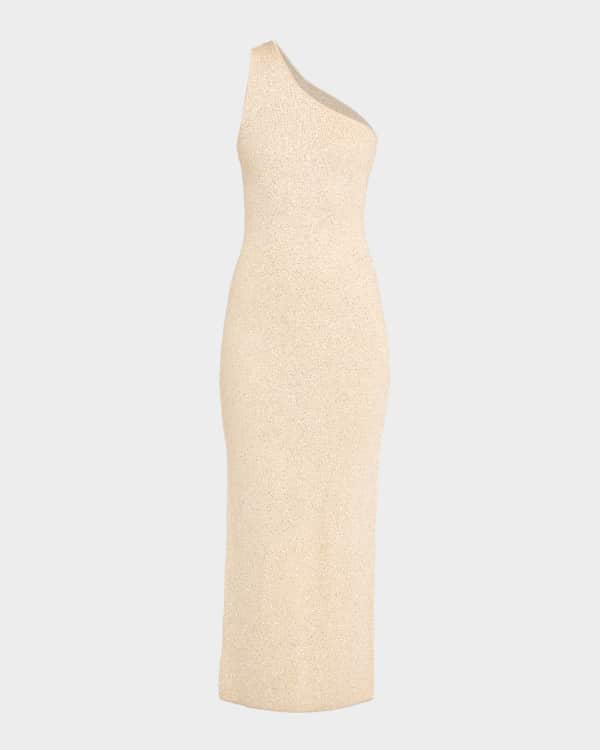 smocked asymmetric midi dress Square Smocked Body Cut Out Side High-Low Skirt Midi Dress Medium (6-8)