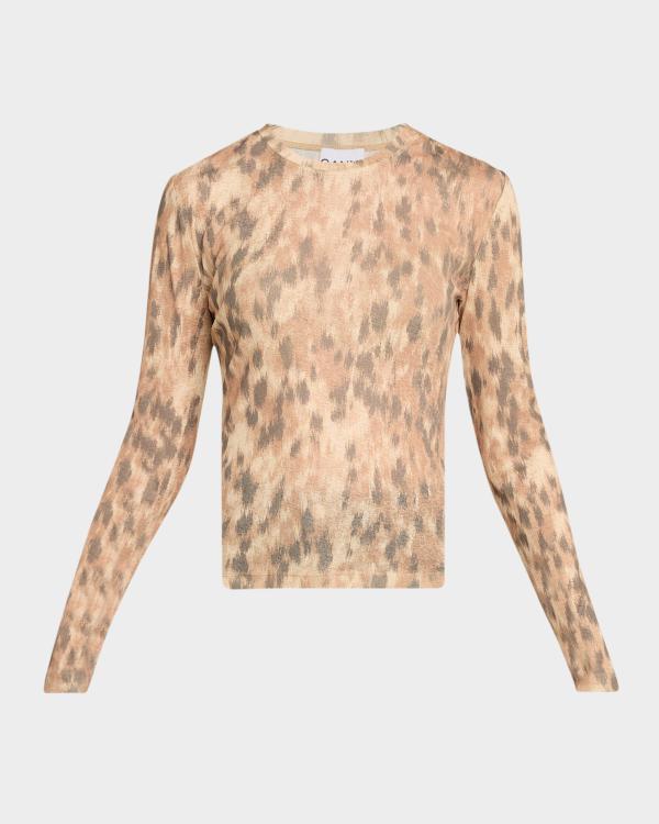 Ganni Soft Rib Rhinestone Tank Top | Neiman Marcus