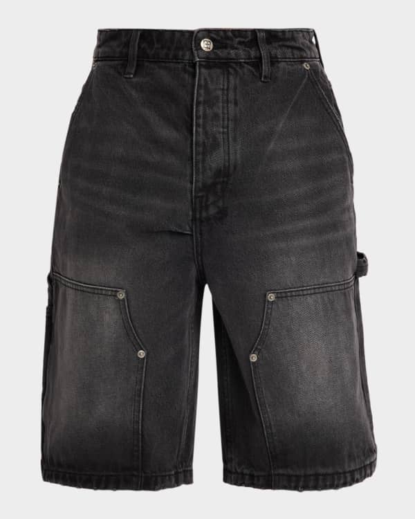 Ksubi Men's Operator Denim Carpenter Shorts | Neiman Marcus