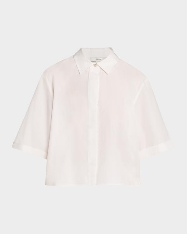 Veronica Beard Alyssa Leopard Silk Chiffon Blouse | Neiman Marcus
