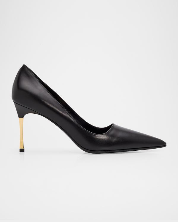 Gucci Musa Vernic Patent Leather Anklet Pumps | Neiman Marcus