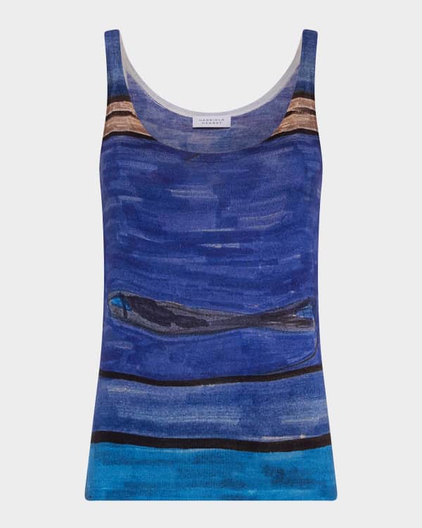 Dolce&Gabbana Crochet Knit Crop Tank Top | Neiman Marcus