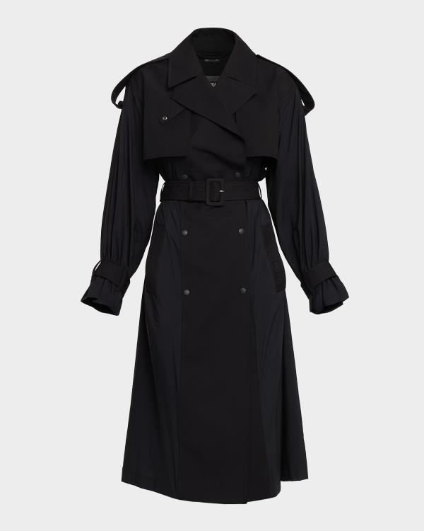 L'AGENCE Amata Belted Lace Trench Coat | Neiman Marcus