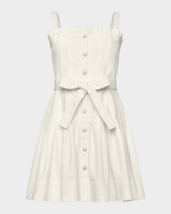 Cinq à Sept Maeve Belted Drop-Waist Mini Dress