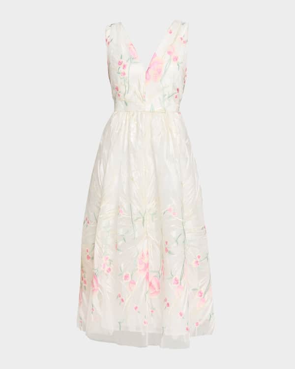 sachin and babi light blue dress Mesh Floral Dresses for Women main image 0