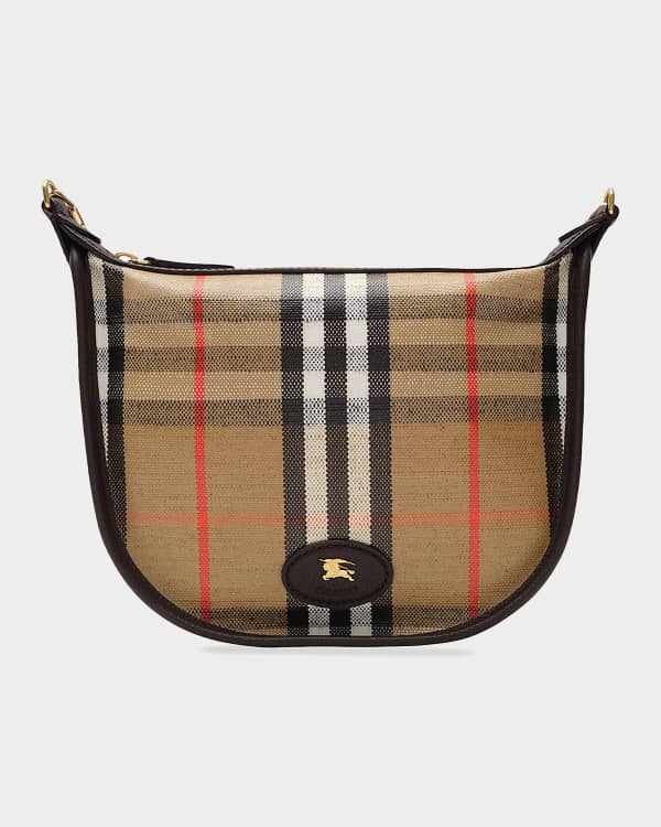 Burberry TB Alligator-Embossed Pouch Shoulder Bag | Neiman Marcus