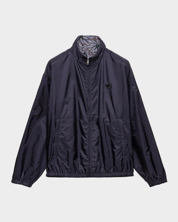 Prada Men's Re-Nylon Shirt Jacket | Neiman Marcus