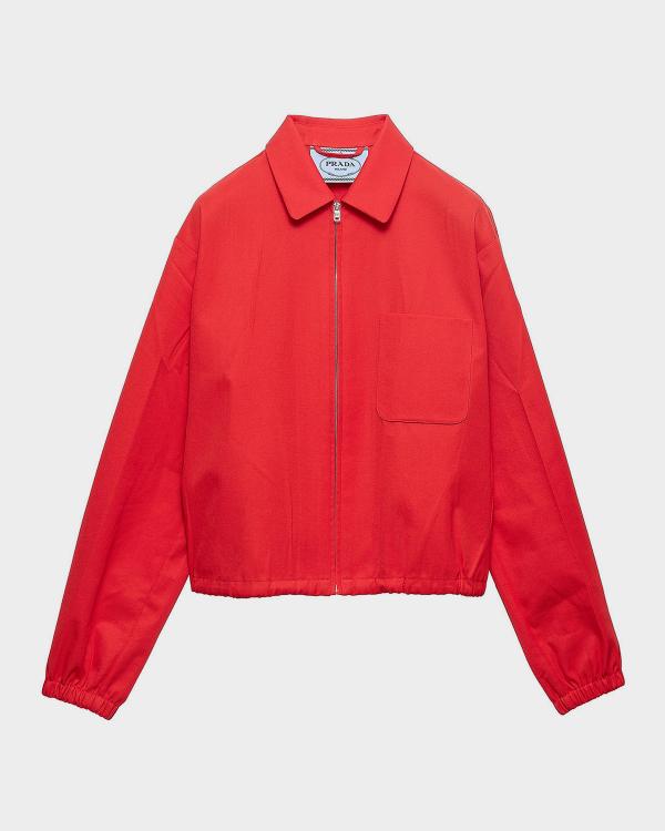 Prada Jersey Blouson Jacket | Neiman Marcus