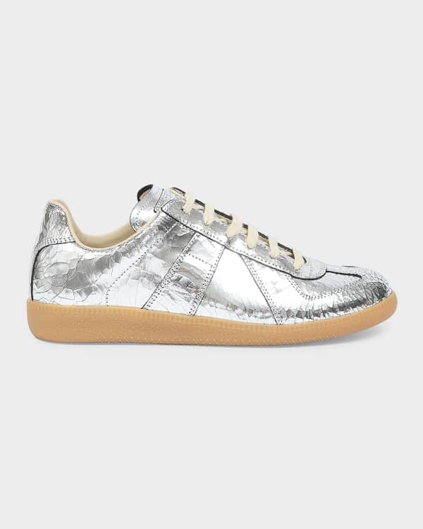Maison Margiela Replica Denim T-Toe Low-Top Sneakers | Neiman Marcus