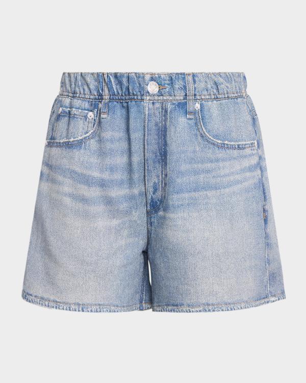 Cinq à Sept Ceil Crochet Denim Shorts | Neiman Marcus