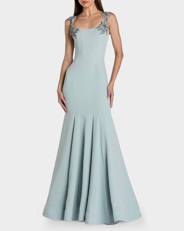 embroidered embellished mermaid trumpet dress New Trumpet Mermaid Wedding Dress Appliques Lace Sweetheart US2 / Custom color main image 1
