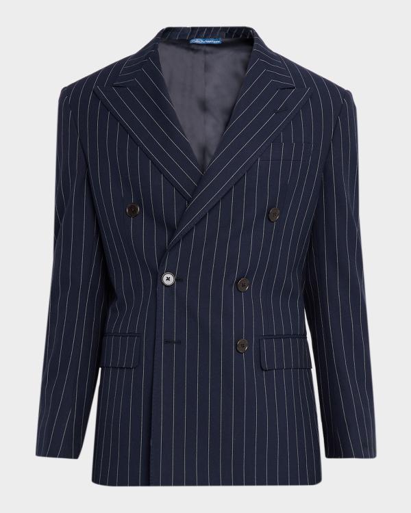 Polo Ralph Lauren Men's Stripe Seersucker Double-Breasted Blazer