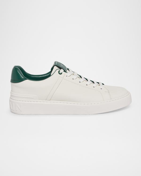 バルマン　セーブル Balmain Men's B-Bold Suede & Neoprene Low-Top Sneakers | Neiman Marcus