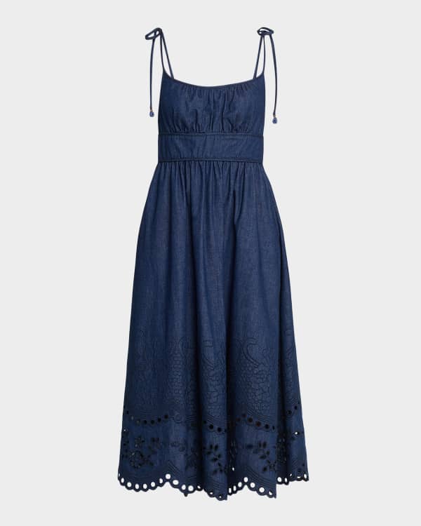 Zimmermann Hypnotic Tiered Lace Slip Dress | Neiman Marcus
