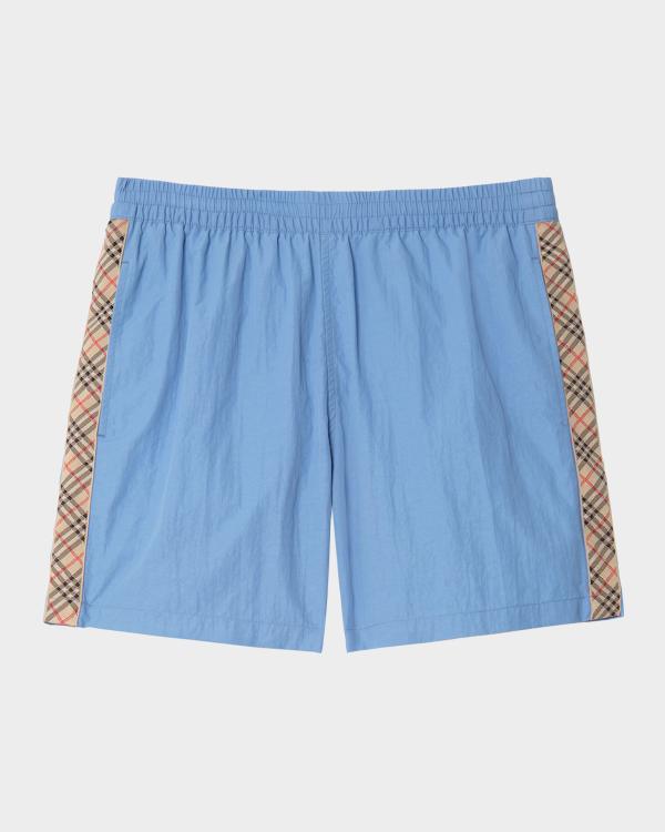 Burberry Men's Guildes Vintage Check Swim Shorts | Neiman Marcus