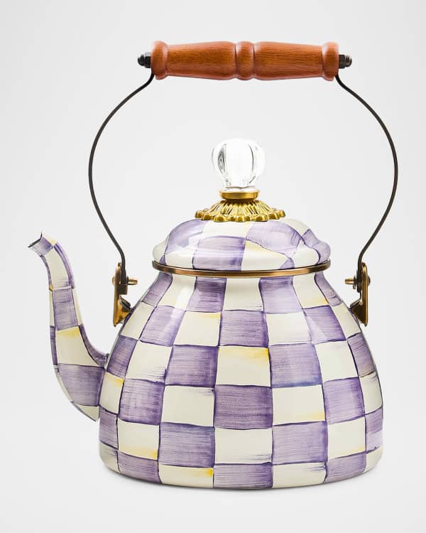 【美品】マッケンジーチャイルズ　ケトル MacKenzie-Childs Sterling English Garden 2-Quart Tea Kettle