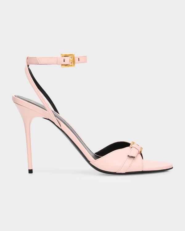Balmain B It Quilted Leather Chain Slide Sandals | Neiman Marcus