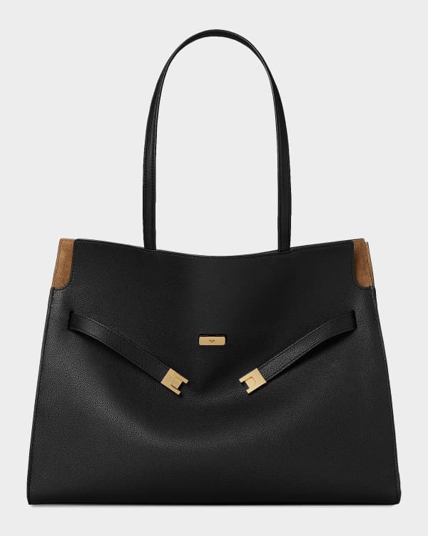 Tory Burch Ella Mini Striped Canvas Tote Bag | Neiman Marcus