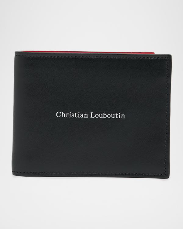 Christian Louboutin Men's Mooncrest Croc-Print Leather Money Clip