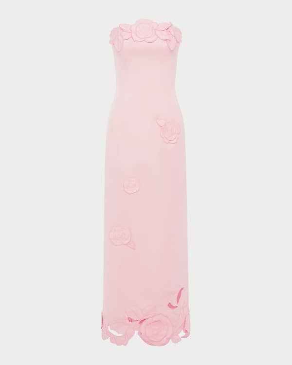 LEO LIN Camilla Sleeveless Draped Trapeze Gown | Neiman Marcus