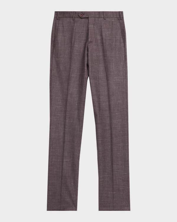 Zanella Men's Parker Wool Nailhead Trousers | Neiman Marcus