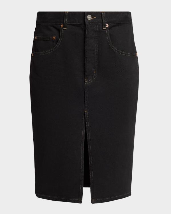 Saint Laurent Lace Wrap Skirt | Neiman Marcus