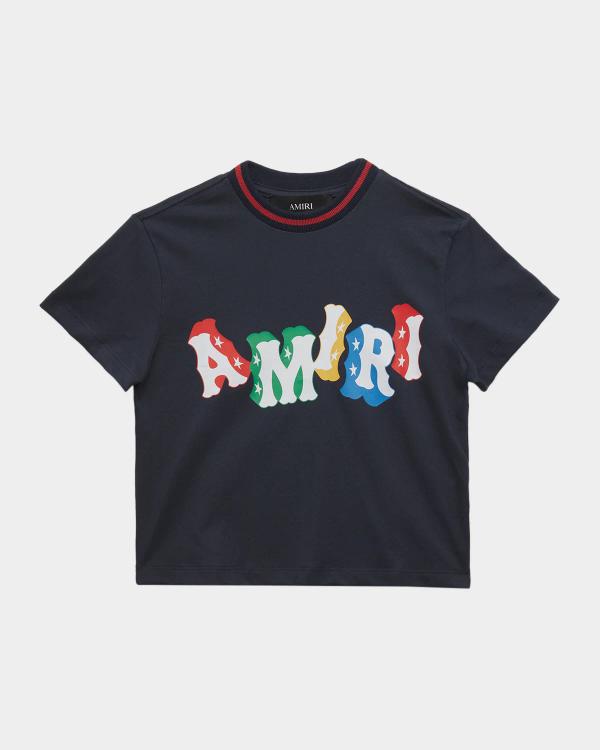 Amiri Kid's Varsity Patch Cotton T-Shirt, Size 4-12 | Neiman Marcus