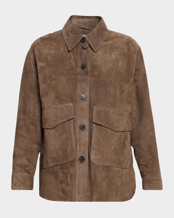 メンズ A*n様 Mercury Button Suede Shirt Jacket