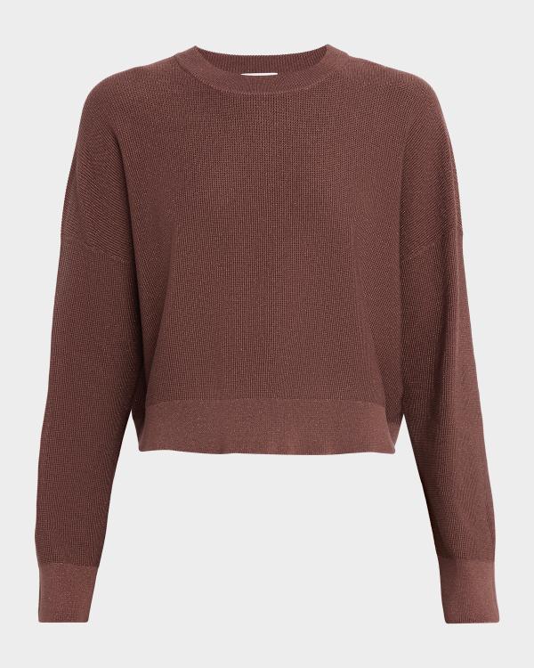 Brunello Cucinelli Sparkling Linen V-Neck Sweater | Neiman Marcus