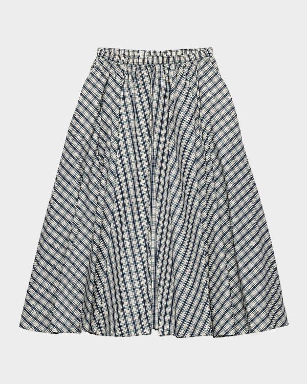 PRADA プラダ 巻きスカート グレンチェック変形 三角ロゴ 40 Prada