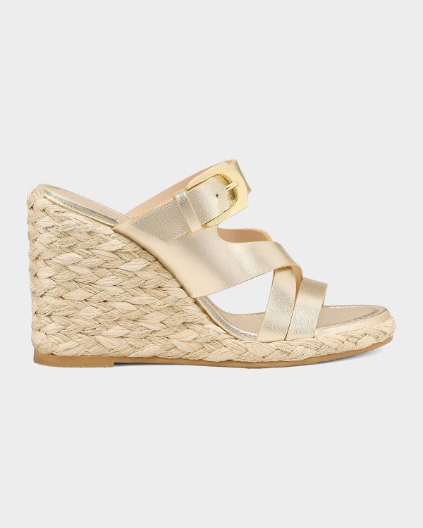 Stuart Weitzman Tia Suede Wedge Espadrille Sandals | Neiman  display picture 1