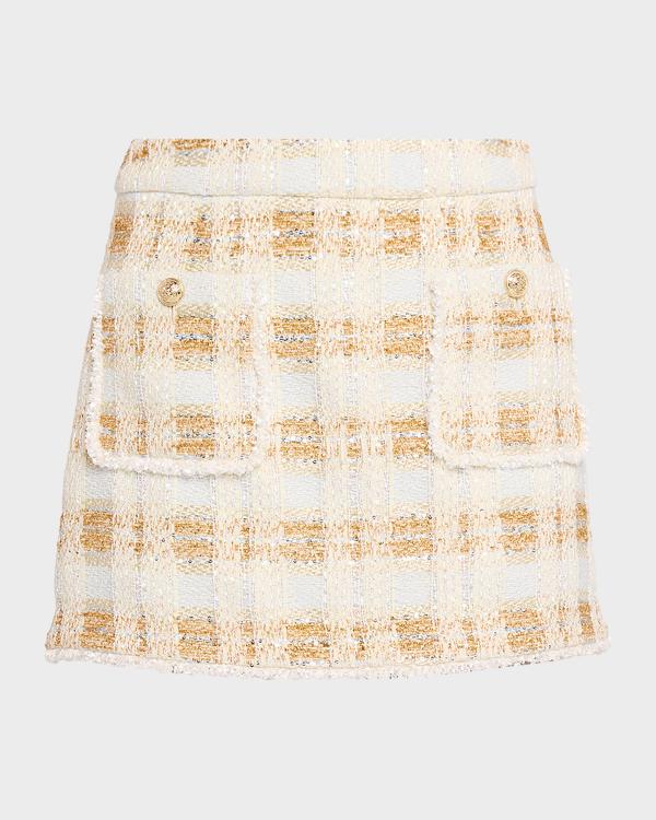 A.L.C. Conan Check Mini Skirt | Neiman Marcus