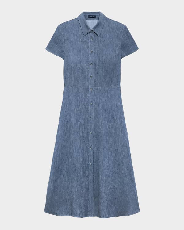 knit loose dress Vintage Jerrie Lurie Blue Loose-Knit A-Line Dress – Mimi's Attic Ithaca main image 0