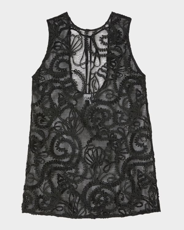 Ganni Soft Rib Rhinestone Tank Top | Neiman Marcus
