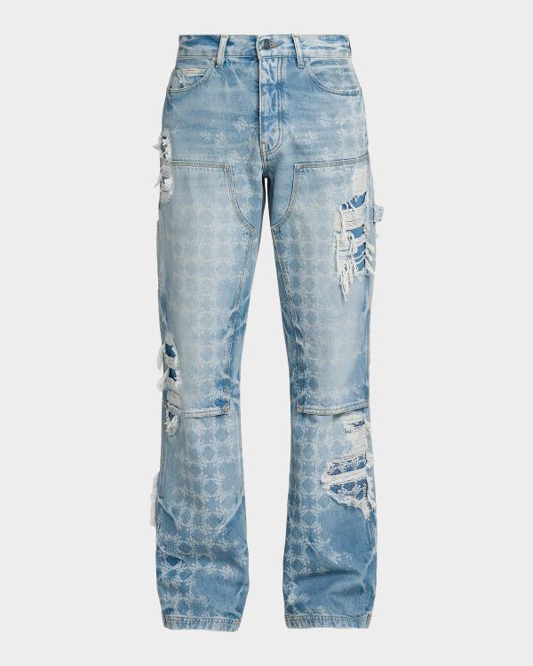 Ksubi Men's Operator Distressed Carpenter Jeans | Neiman Marcus