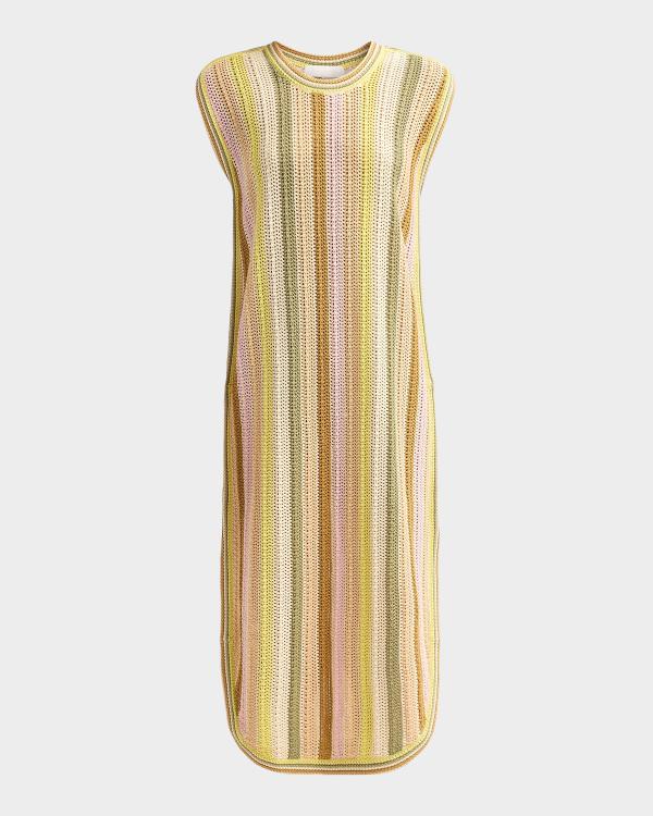 zimmermann illuminate striped knitted midi dress Cornelli Mini Zimmermann clothing