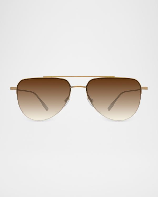 Barton Perreira Harmonia Round Rimless Titanium Sunglasses  display picture 3