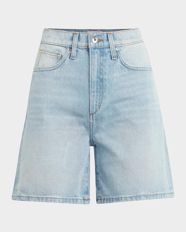 Cinq à Sept Ceil Crochet Denim Shorts | Neiman Marcus